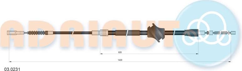 Cable handbrake 03.0231 - image 2