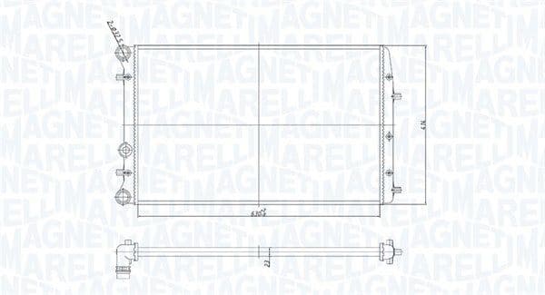 Radiator, engine cooling 350213841000