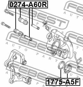 Repair Kit, brake caliper 1775-A5F - image 2
