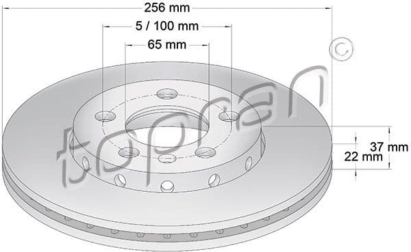 Brake Disc COATED 107 680
