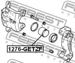 Piston, brake caliper 1276-GETZF - image 2