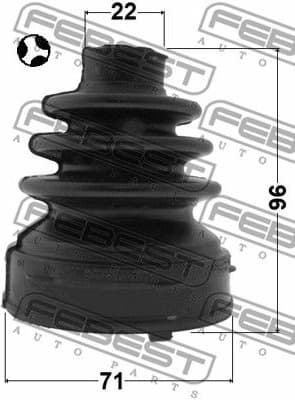 Bellow Kit, drive shaft 0215-F15T - image 2