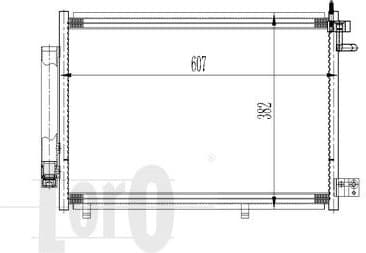 Condenser, air conditioning LORO 017-016-0019 - image 2