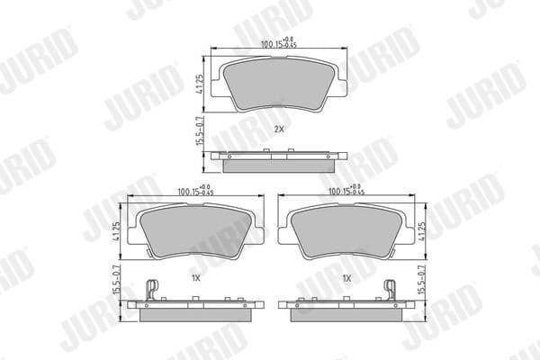 Brake Pad Set, disc brake 573816J - image 2