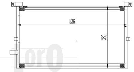 Condenser, air conditioning LORO 017-016-0012 - image 2