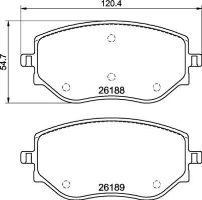 Brake Pad Set, disc brake PRIME LINE P68073
