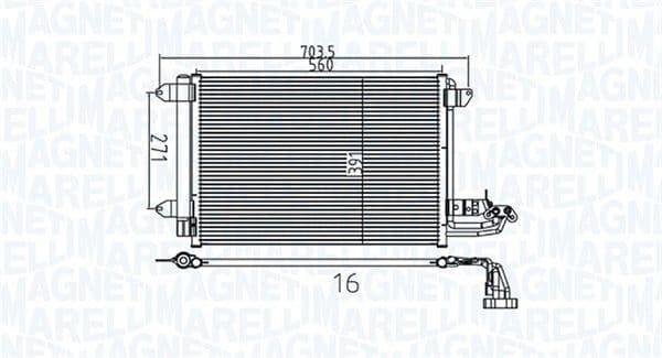 Condenser, air conditioning 350203737000
