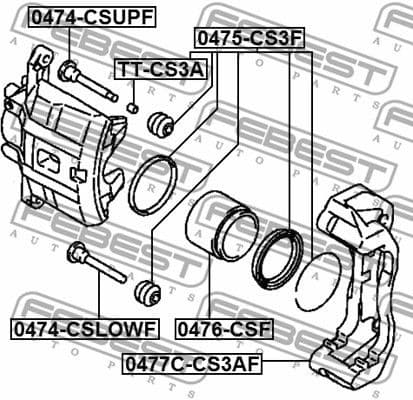Repair Kit, brake caliper 0475-CS3F - image 2