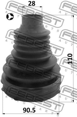 Bellow, drive shaft 2115-TKE4WDT - image 2