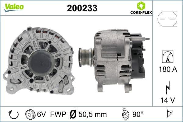 Alternator VALEO CORE-FLEX 200233