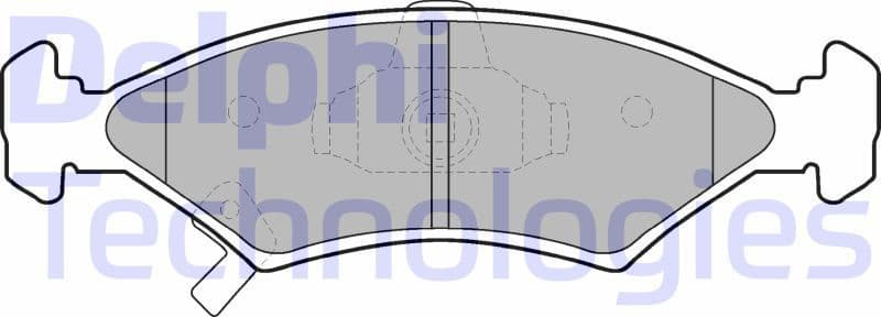 Brake Pad Set, disc brake LP1630
