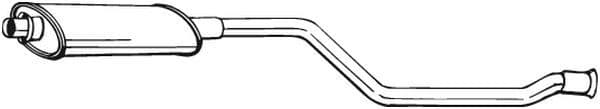 Centre Muffler 281-545