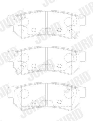 Brake Pad Set, disc brake 574028J - image 2
