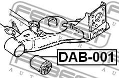 Mounting, control/trailing arm DAB-001 - image 2