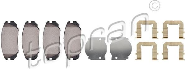 Brake Pad Set, disc brake 207 649
