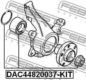 Wheel Bearing Kit DAC44820037-KIT - image 2