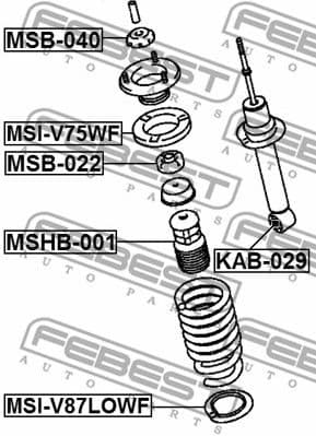Protective Cap/Bellow, shock absorber MSHB-001 - image 2
