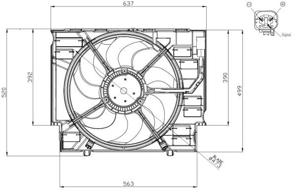 Fan, engine cooling 47960