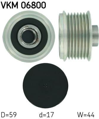 Alternator Freewheel Clutch VKM 06800 - image 2