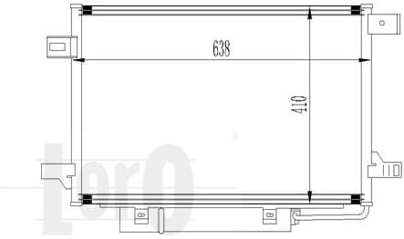 Condenser, air conditioning LORO 054-016-0017 - image 2