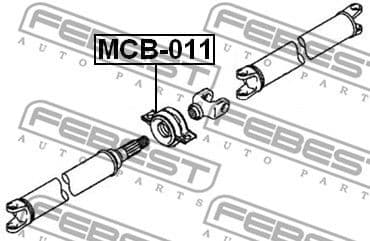 Bearing, propshaft centre bearing MCB-011 - image 2