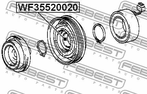 Bearing, compressor shaft WF35520020 - image 2