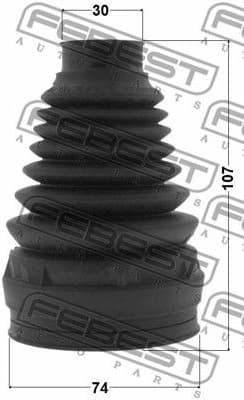 Bellow, drive shaft 1615P-221 - image 2