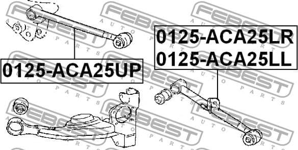 Control/Trailing Arm, wheel suspension 0125-ACA25LL - image 2