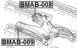 Mounting, control/trailing arm BMAB-009 - image 2