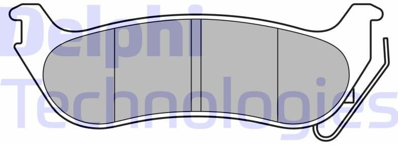 Brake Pad Set, disc brake LP3556