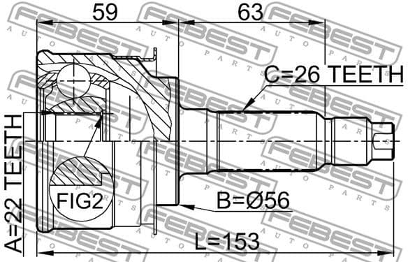 Joint Kit, drive shaft 0510-009 - image 2