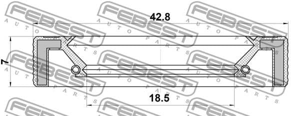 Shaft Seal, steering gear 95LAY-20420707X - image 2