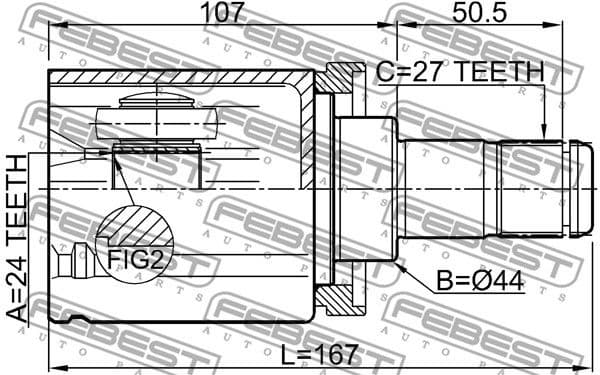Joint Kit, drive shaft 1911-X3 - image 2