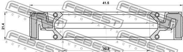 Shaft Seal, transfer case 95QAY-34412121C - image 2