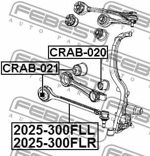 Control/Trailing Arm, wheel suspension 2025-300FLR - image 2