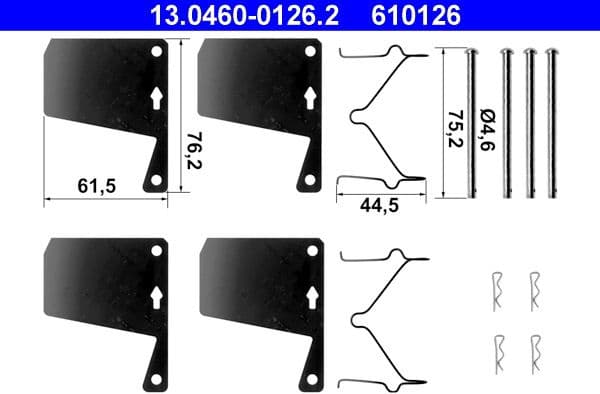 Accessory Kit, disc brake pad 13.0460-0126.2