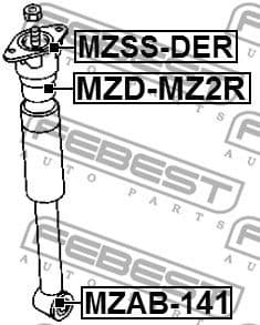 Rubber Buffer, suspension MZD-MZ2R