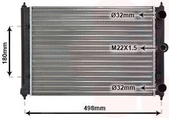 Radiator, engine cooling 58002092