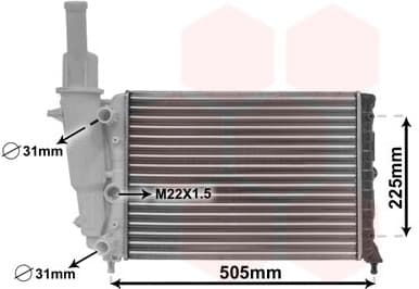 Radiator, engine cooling 17002138