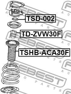 Rubber Buffer, suspension TD-ZVW30F - image 2