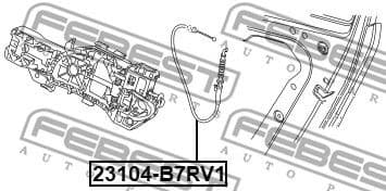 Cable Pull, door release 23104-B7RV1 - image 2