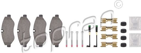 Brake Pad Set, disc brake 111 655