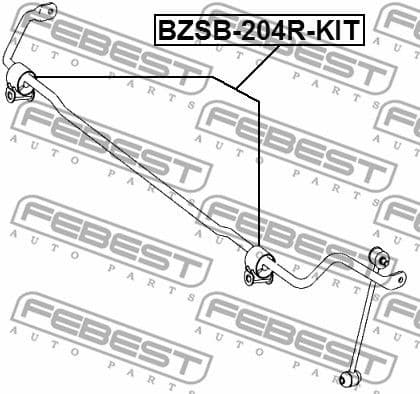 Repair Kit, stabiliser bush BZSB-204R-KIT - image 2