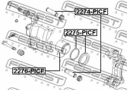 Repair Kit, brake caliper 2275-PICF - image 2