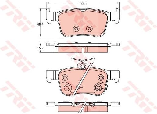 Brake Pad Set, disc brake GDB2256 - image 2