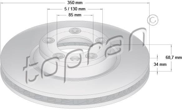 Brake Disc COATED 111 288