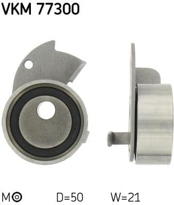 Tensioner Pulley, timing belt VKM 77300 - image 3