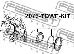 Repair Kit, brake caliper 2076-TOWF-KIT - image 2