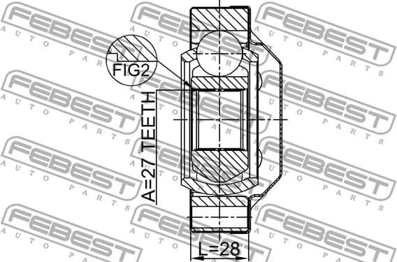 Joint Kit, drive shaft 1611-001R - image 2