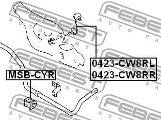 Link/Coupling Rod, stabiliser bar 0423-CW8RL